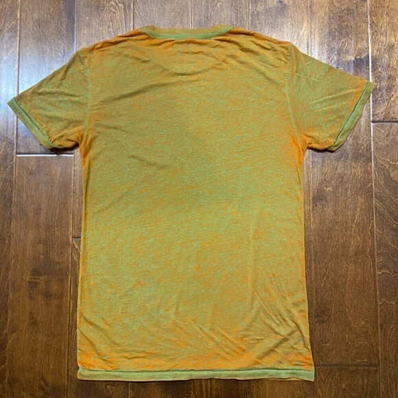 Disney Star Wars R2D2 C-3PO Burnout Orange Green T-Shirt Men's Size Medium - Picture 4 of 7